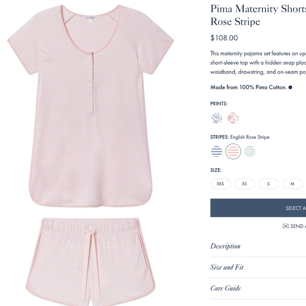 BRAND NEW Lake Pajamas Short Set